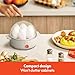 bella Electric Egg Cooker, 7 Eggs Capacity Tray, Single Stack, for Poached, Scrambled, Hard, Medium & Soft Boiled Eggs, Omelets and Steamed Dumplings, Auto Shutoff, 360 Watt, Oatmilk
