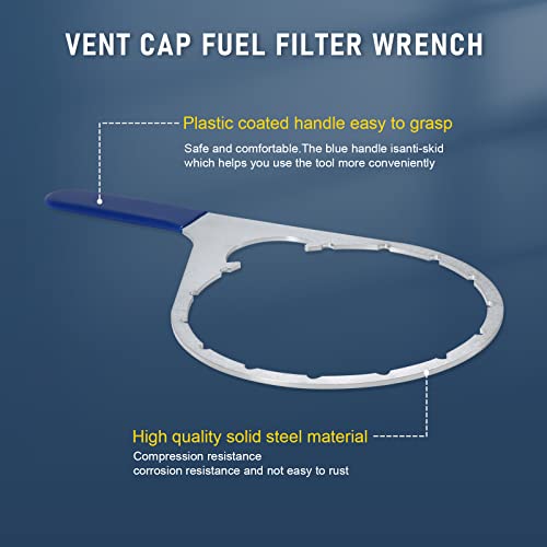 Wowyzl 8 Inch Fuel Filter Colar / Vent Cap Wrench For 482017 Compatible With Fuel Pro 482 483 485 487 488 & Shop Pro Fxpinner With 8 ‘’ Inner Diameter #TOP4