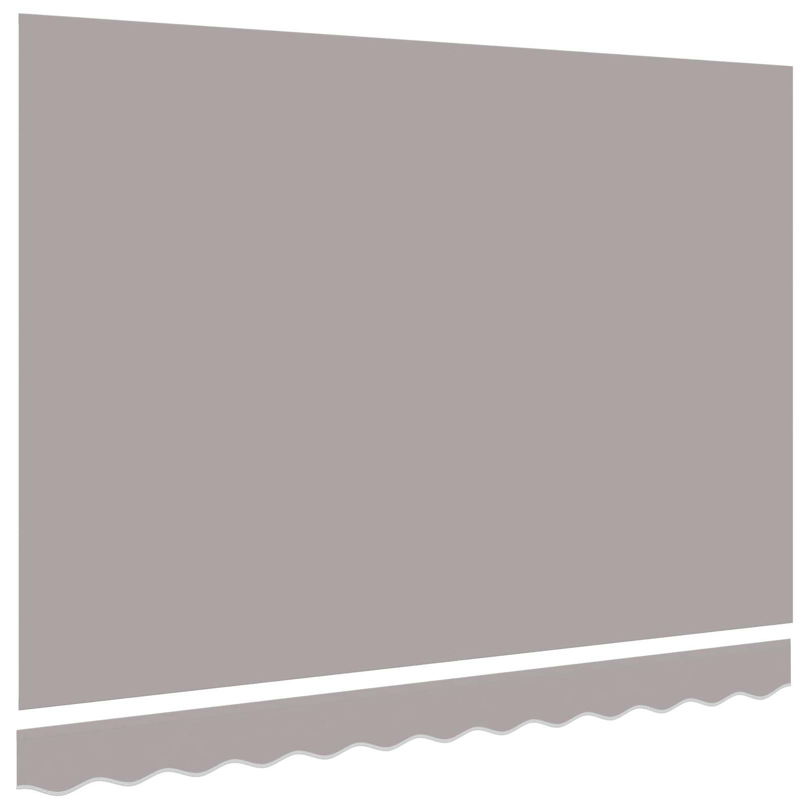 Tomostar Toile de Remplacement Store Banne, Toit de Rechange Tissu de Remplacement pour Auvent Cadre de 3x2.5 m Gris Clair