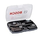 Bosch 5-piece Starlock Tungsten Carbide Plunge-Cutting Blade/Segment Saw Blade Set (for wood and metal, best of cutting, Accessories for Multitool)