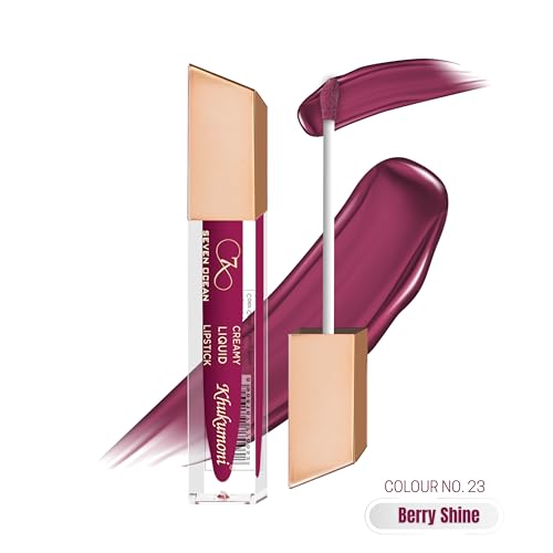 Image of Khukumoni Liquid Lipstick for Women | Waterproof, Smudge Proof & Long Lasting, Daily Wear | Shade Berry Shine 5ml