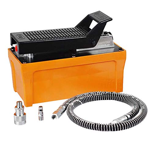 Fister Air Hydraulic Pump 10000 PSI 1/2 Gal Reservoir Air Hydraulic Foot Actuated Pump for Automobile Manufacturing Inspection and Maintenance, Auto Body Frame Machines and Pulling Post