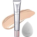 [パフ付き] WrinkFade リンクフェード 薬用ハイカバーファンデーション 20g クリームファンデーション 化粧下地 下地 毛穴隠し bbクリーム スポンジ パフ