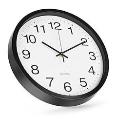 Wall Clock 12 Inch Metal Finish Silent Non Ticking Indoor Clock Round Battery Operated Stainless photo Wall Clock 12 Inch Metal Finish Silent Non Ticking Indoor Clock Round Battery Operated Stainless