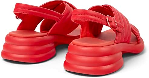 Camper Women's Slingback Heeled Sandal, Bright Red, 7.5 | Image 3