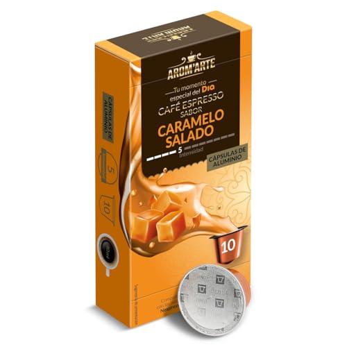 Café en cápsulas espresso caramelo salado Arom'arte de Dia caja 10 unidades