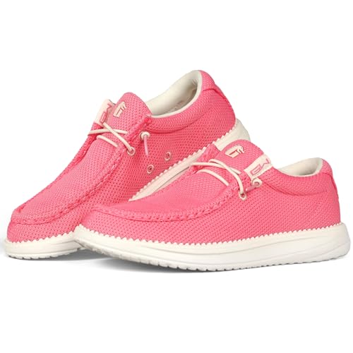 Image of Gator Waders Womens Camp Shoes - Breathable Slip-On Loafers - Elastic Laces - Ultralight All Day Cushioning - Fitted Feel