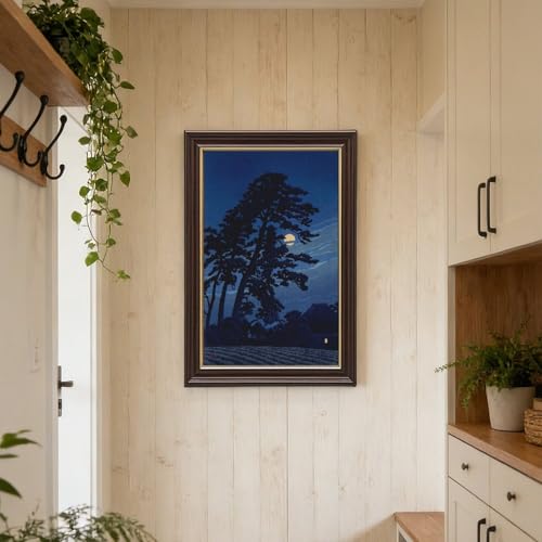 Pleine lune dans le magome de Kawase Hasui pour apaiser votre bureau