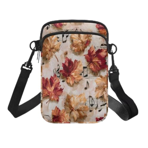 Image of Hawaiian Tribal Small Crossbody Bags for Women Cell Phone Bag Purse, Sea Turtle Zipper Sling Purses Shoulder Bag