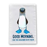 Blue Footed Boobie Assassin Flour Sack Cotton Dish Towel by Pithitude