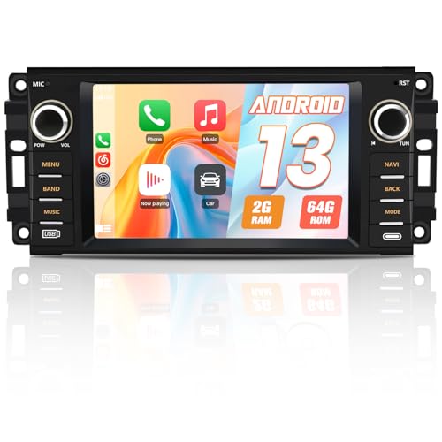 Radio Android 13 2GB+64GB para Jeep y Dodge con Pantalla miniatura 1