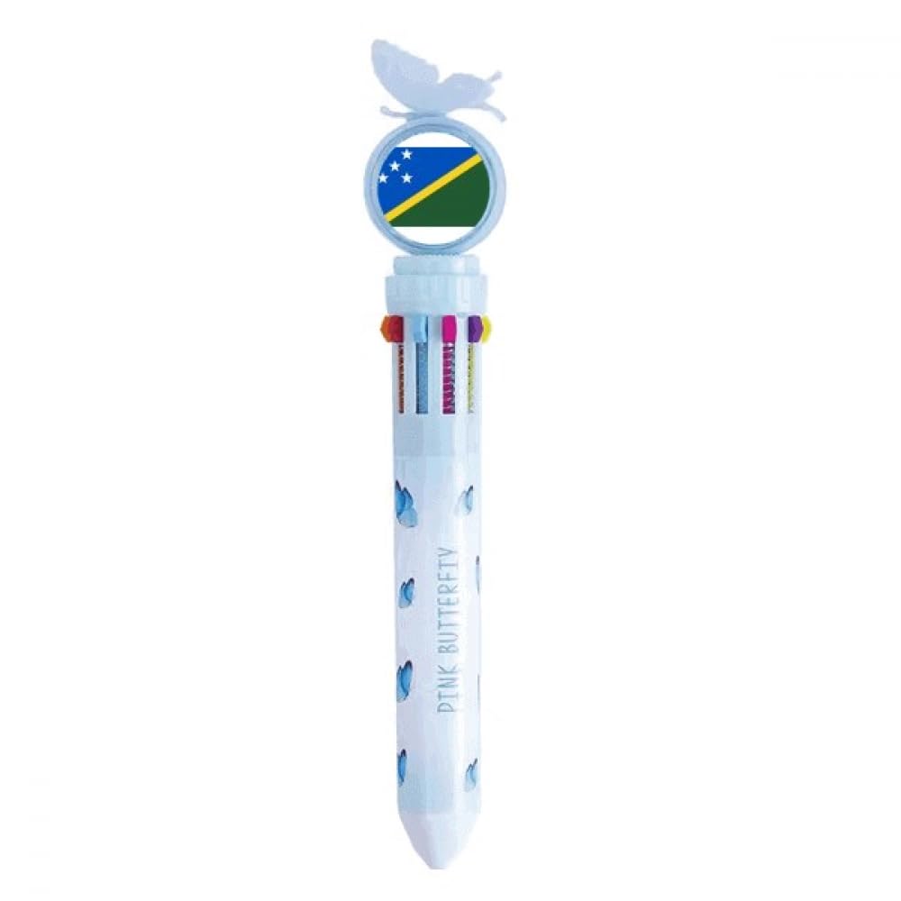 Stylo à bille rétractable multicolore fini les trousses lourdes à l'école - 4