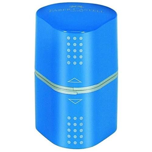 Faber-Castell 182700 Temperamatite Sleeve 2 fori con serbatoio nero