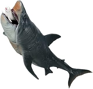 FLORMOON Megalodon Toys, Realistic Large Shark Figures Bath Toys, Educational Toys Undersea Creature Action Model Cake Topper Collection Gift for Kids