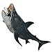 FLORMOON Megalodon - Juguete realista con figuras grandes de tiburón, juguete de baño, juguete educativo submarino modelo de acción para tarta regalo para niños