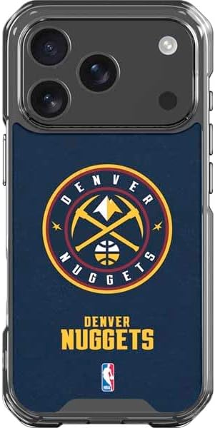 Skinit Clear Phone Case Compatible with iPhone 17 Pro - Officially Licensed NBA Denver Nuggets Distressed Design