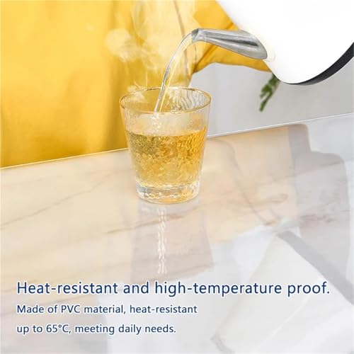 Nappe transparente anti-tache en PVC pour protéger la table basse