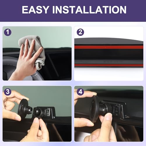 TerIourfou Car Magnetic Phone Holder Compatible with Toyota Land Cruiser 250 Prado J250 LC250 2024 2025,Center Console Navigation Screen Cell Phone Holder Fit for Most Smartphones by TerIourfou - Image 6