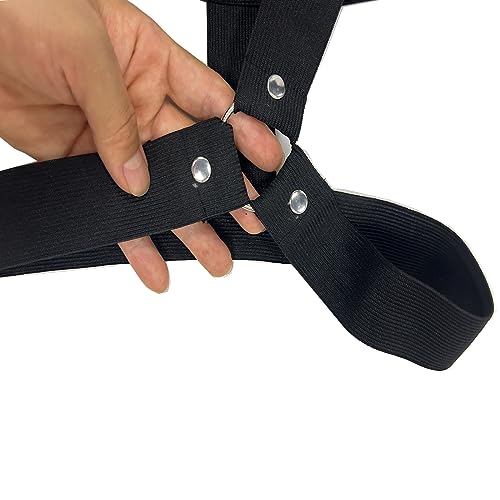 Men's Strong Nylon Body Chest Elastic Shoulder Strap Support Harness Belt Crop Tops Punk Clubwear Costume4