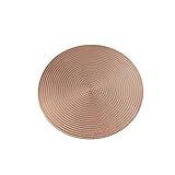Tamaño aproximado: Diámetro: 38 cm, lo suficientemente grande para cualquier plato o cuenco, protege tu mesa de marcas de platos calientes, arañazos y manchas de derrames de alimentos o vasos de bebida.