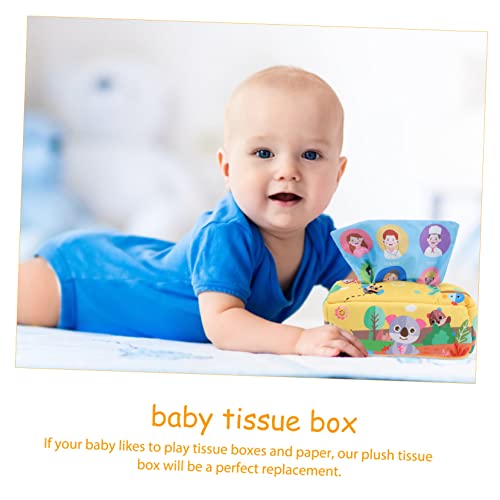 ifundom 1 Conjunto Caixa De Tecido Brinquedo De Pelúcia Criança Quebra-Cabeça Toalha De Papel
