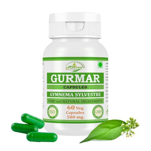 Gymnema Sylvestre Gurmar Capsules | Supports Healthy Blood Sugar Levels & Metabolism | Gymnema Sylvestre Extract | 60 Veg Capsules