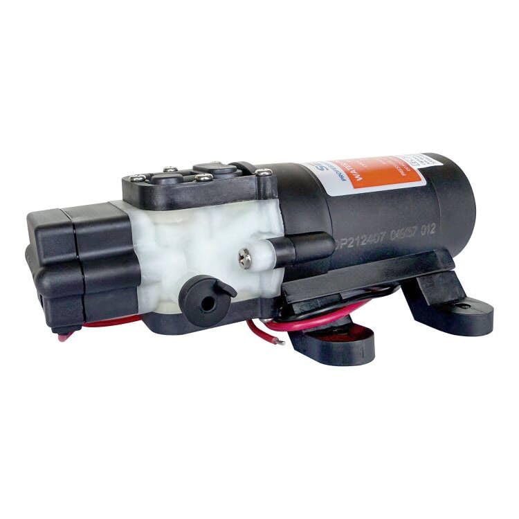 LIGHTEU®, Seaflo Lebensmittelqualität DC 12 V 4,3 l/min 2,4 bar 21S selbstansaugende Membranpumpe für Bedarfswasser für Wohnmobil, Yacht, Garten, Camper