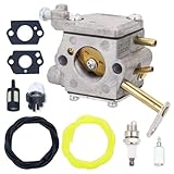 TOTEDELL 1950 2050 2150 Carburetor Kit Fit for Poulan Chainsaw Parts 1900 2055 2175 2350 2450 2550 262 Wild Thing Chainsaw Replaces 545081885 530069703 530071621