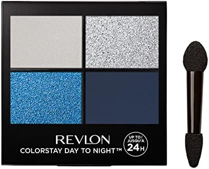 Revlon ColorStay Day to Night Eyeshadow Quad, Longwear Shadow Palette with Transitional Shades and Buttery Soft Feel, Crease & Smudge Proof, 580 Gorgeous, 0.16 oz