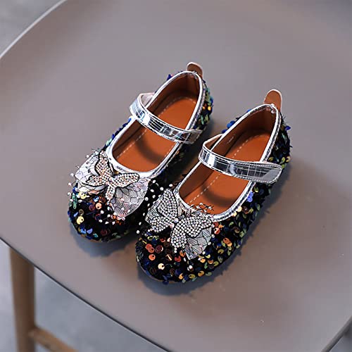 Summer Autumn Fashion Cute Girls Casual Shoes Colorful Sequins Shiny Rhinestone Bow Flat Bottom Toddler Girls Booties2