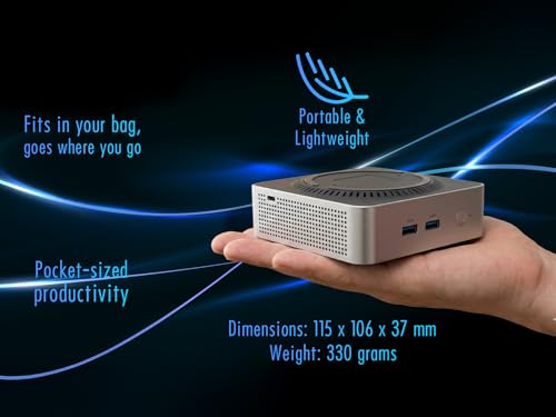 Image of SKULLSAINTS Mist Mini PC Powered by AMD Ryzen 3 4300U, Triple Display Support, WiFi 6, Bluetooth 5.3 (Ryzen 4300U, 16+256)