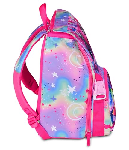 Sac à dos fuchsia extensible SJ GANG pour les journées d'école bien remplies - 4