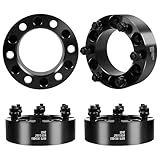 2'' 6x5.5 Wheel Spacers for Tacoma 4Runner FJ Cruiser Sequoia, 6Lug 6x139.7mm Forged Wheel Spacers 108mm Hub Bore with 12x1.5 ET Lug Nuts