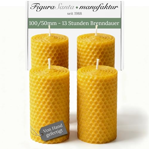 Bienenwachskerzen Weihnachtsbaum 24 Figura Santa® Bienenwachskerzen Adventskerzen 4er Set Kerzen...