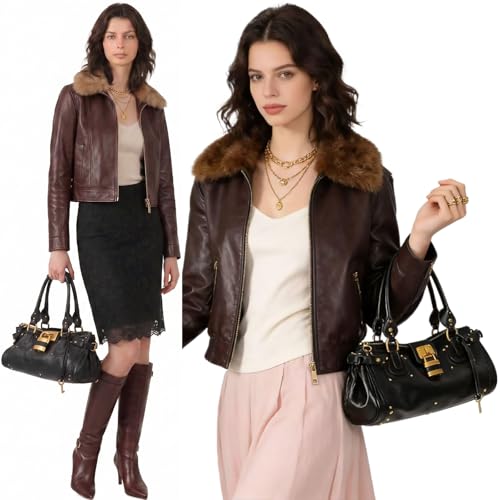 louceko Vintage Y2K Lock East West Bag