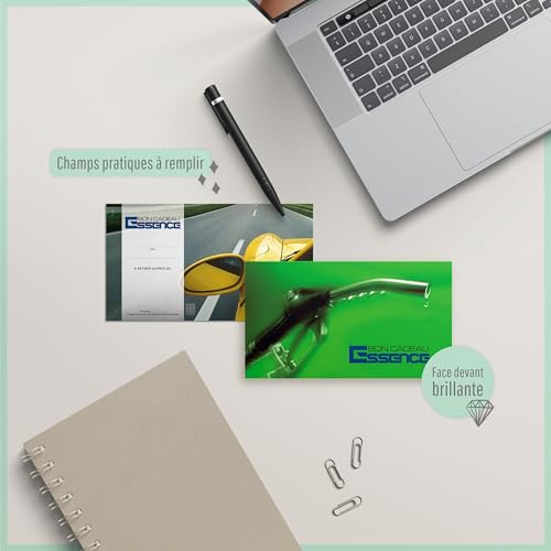 Bons cadeaux avec enveloppe nœud ruban pour opérations stations essence