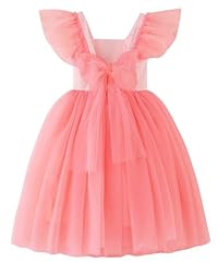 0-backless Ruffled Sleeve Soft Pink