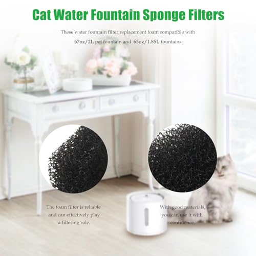 Filtro y esponja para fuente de agua de gato 24 pcs miniatura 5