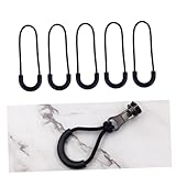 iplusmile 16個小型注塑拉链头 注射成型ジッパープルコード交換用ファスナースライダー バックパックアクセサリー ブラック 強化ナイロンコード滑り止めグリップ バッグ ジャケット 子供服対応