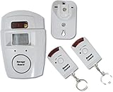 Guilty Gadgets® – Bewegungssensor Kabelloser Alarm und 2 Fernbedienungen für Wohnwagen/Caravan/Garage/Home/Schuppen