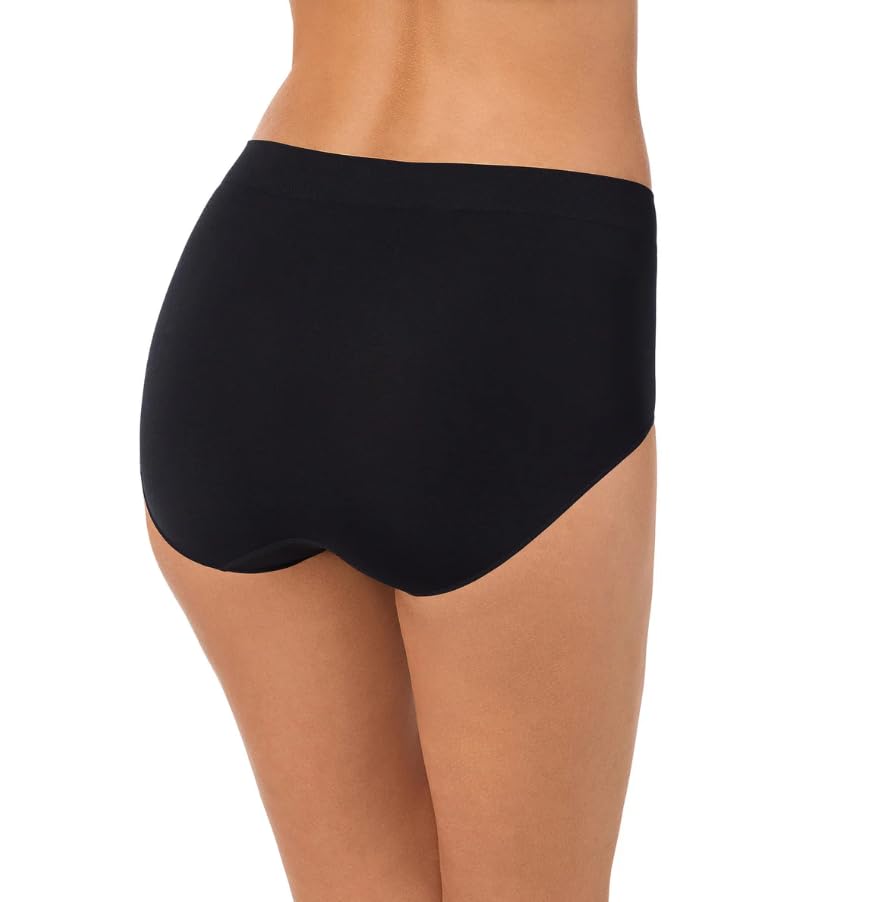 Carole Hochman Ladies' Seamless Brief, 5-pack, Black, Large2