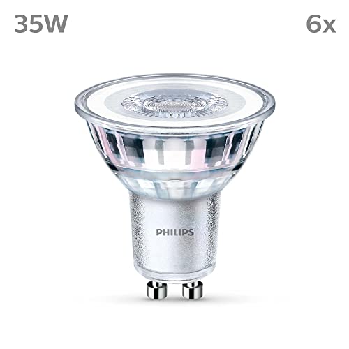 PHILIPS LED Classic GU10 Lampen 6er-Pack 35 W Reflektor LED Spots Warmweiß – Ansicht 2