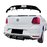 Tail Diffuser Rear Lips Compatible for VW Golf MK6 GTI 2008-2013 Glossy Black Car Body Kit Lip Bumper Spoiler Plastic Splitter