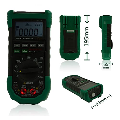 Multimètre numérique MS8229 multifonction 5 en 1 testeur luxmètre et humidité