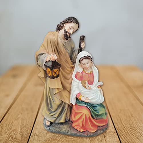 Decoração da estátua da Sagrada Família em miniatura Mary Joseph para a Área de de Natal da Sala da