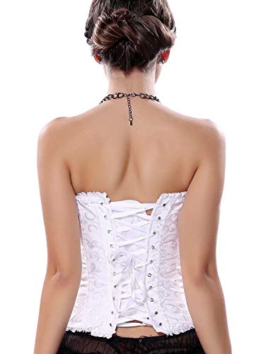 Josamogre Korsett Damen Corsage Reißverschluss Lingerie Sexy Vintage – Bild 4