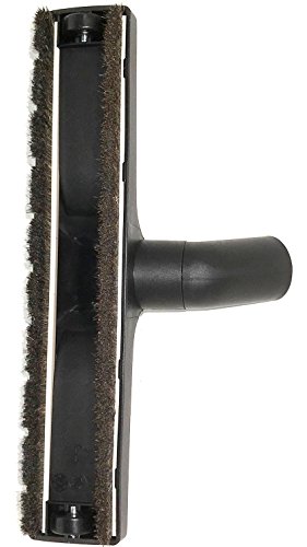 Soft Touch Deluxe Vacuum Cleaner Or Central Vac Hardwood And Bare Floor Or Wall Brush. Natural Delicate Horse Hair Bristles For Thorough Cleaning. Has Female 1 1/4 Id Connection (14 Inch With Wheels) #TOP1