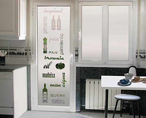 TOKPERSONAL vinilos para Cristales Cocina Kitchen 22N - Objetos Cocina (70_x_200) Cover