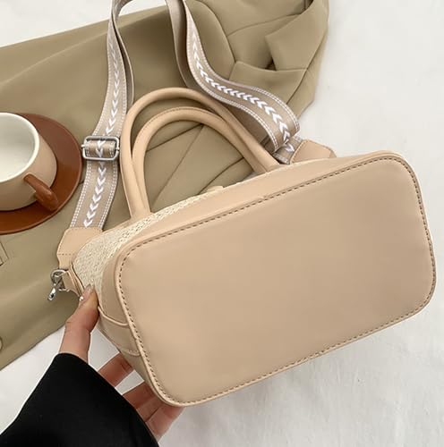 Image of Straw Crossbody Bags for Women Summer Straw Purses and Handbags Straw Hobo Bag for Travel Vacation