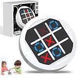 ONGNIUU Tres en Raya Electrónico - Tic TAC Toe Electrónico 4 en 1, Juegos de Viaje Portátiles, Entrenamiento Educativo de Memoria Tic-TAC Toe, con Pantalla Táctil, para Niños (Blanco)